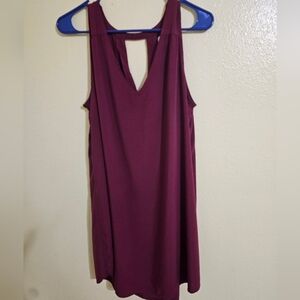 Old Navy Backless Burgundy Dress
